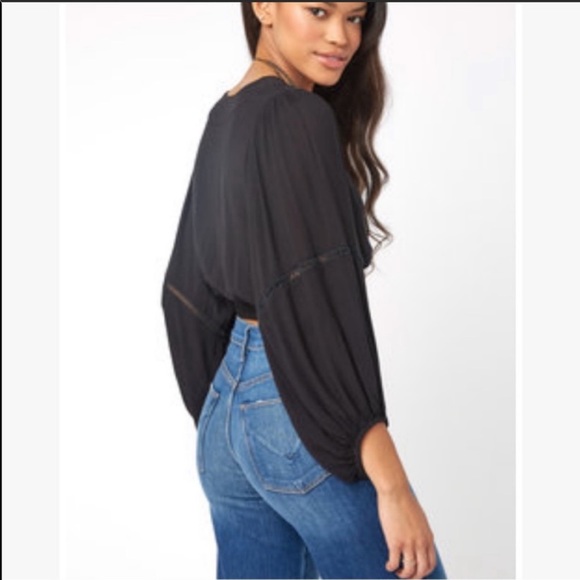 Free People Dream Girl Wrap Blouse Top - Picture 5 of 7